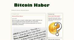 Desktop Screenshot of bitcoinhaber.net